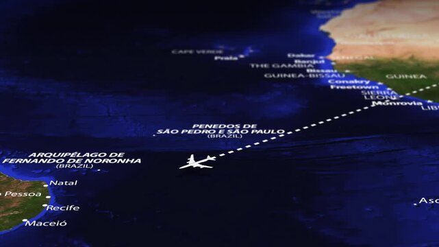 Flight From Ankara TURKEY to Asuncion PARAGUAY with flag pins
