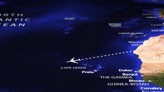 Flight From Ankara TURKEY to Georgetown GUYANA with flag pins