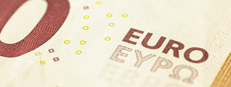 Euro bill detail banner