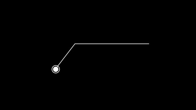 Animation Call Out No Title, HUD elements element on black background. Hud callout rectangle text box animation. HUD graphics around the edges for use in movies, Technological HUD template callout. 