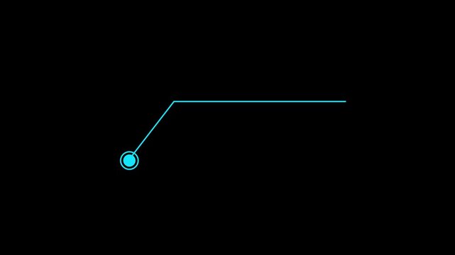 Animation Call Out No Title, HUD elements element on black background. Hud callout rectangle text box animation. HUD graphics around the edges for use in movies, Technological HUD template callout. 