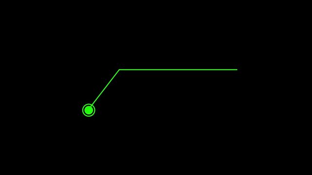 Animation Call Out No Title, HUD elements element on black background. Hud callout rectangle text box animation. HUD graphics around the edges for use in movies, Technological HUD template callout. 