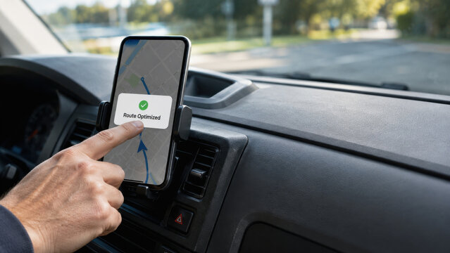 Delivery driver fuel expense control on route optimized app