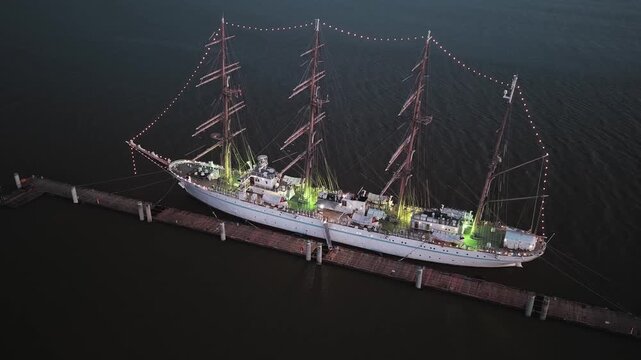 Based in Yokohama, Japan, the Kaiwo Maru is a sail training vessel operated by the Japan Agency of Maritime Education and Training for Seafarers, which trains future navigators and engineers.