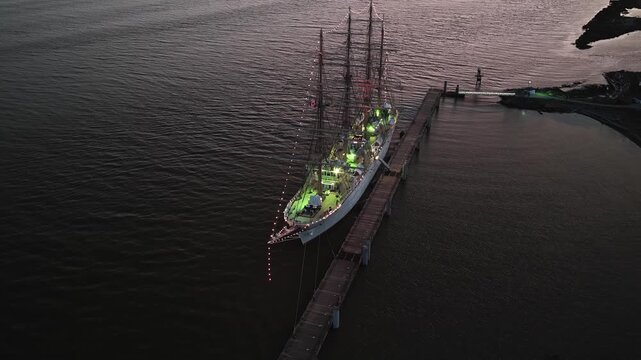 Based in Yokohama, Japan, the Kaiwo Maru is a sail training vessel operated by the Japan Agency of Maritime Education and Training for Seafarers, which trains future navigators and engineers.