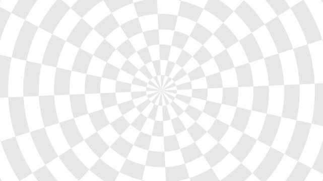 White checkered circular rotating animated background	