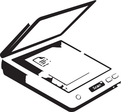 vector illustration of a printer