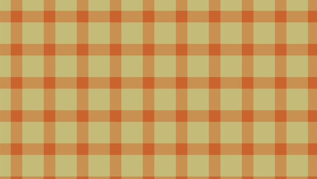 An earthy grid pattern features warm orange lines intersecting on a muted olive green surface