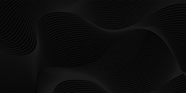 Texture wavy line pattern in monochrome colors. Premium stripe premium