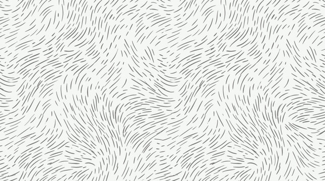 Seamless hand drawn texture with short dashed lines forming organic fur or hair flow pattern style.