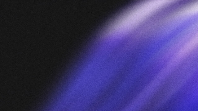 Abstract purple light beam radiating across dark background providing atmospheric texture for digital design projects and creative multimedia visual presentations