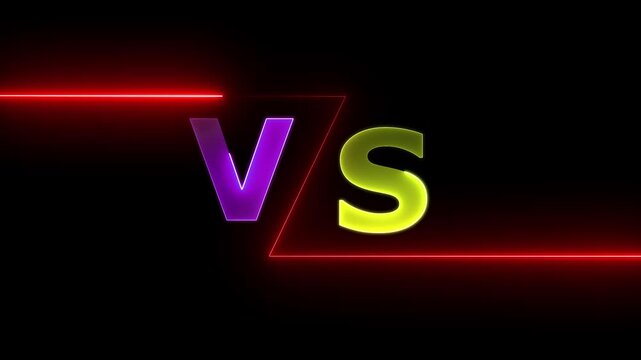 Vibrant purple vs. green glowing neon text animation transition neon vs animation purple green glow transition