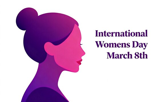 Profile of woman celebrating International Womens Day