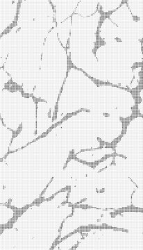 Abstract halftone pattern with organic branching tree limb shapes
