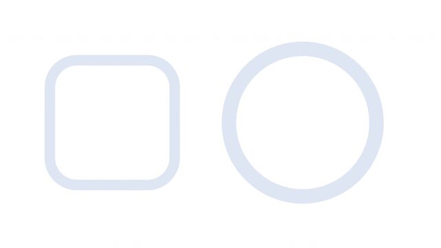 Animated checkmark and cross symbols: right and wrong choice concept motion animation