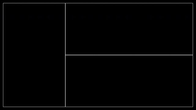 Aesthetic editorial split screen multi frame layout motion graphic transparent