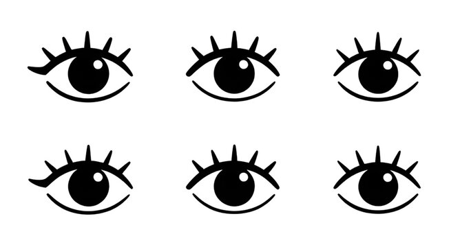 stylized eye icon vector, open human eye illustration, long eyelashes graphic design, beauty eye clipart, feminine cosmetic symbol, elegant eye artwork, makeup themed icon, fashion eye illustration, o