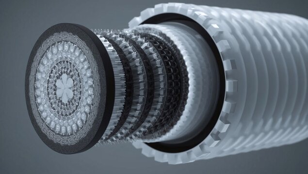 Technical cross-section of smart grid energy transmission cable