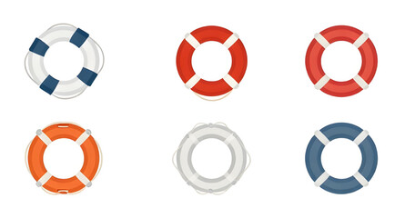 lifebuoy, rescue, ring, safety, water, flotation, emergency, lifesaver, swimming, ocean, maritime, buoy, beach, protection, survival, vector, emergency © mrpixel