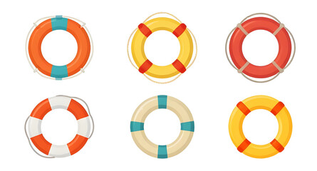 lifebuoy rescue ring illustration, water safety flotation device, emergency lifesaver vector, maritime rescue equipment graphic, beach safety buoy design, swimming pool rescue ring, ocean lifesaving i © mrpixel