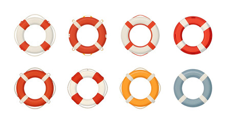 lifebuoy, rescue, ring, safety, water, flotation, emergency, lifesaver, swimming, ocean, maritime, buoy, beach, protection, survival, vector, nautical © mrpixel