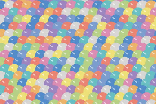 Colorful round candy pattern background