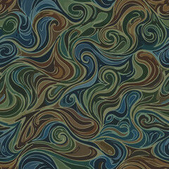 Obraz premium Swirling Patterns of Colorful Abstract Design.