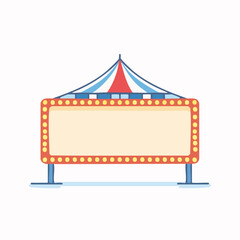 Obraz premium Circus Tent with Marquee Sign