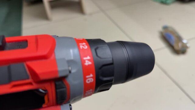 cordless drill screwdriver rotating
