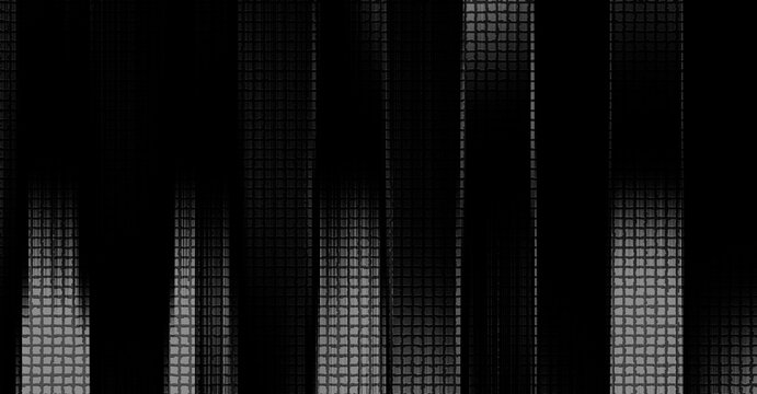 black style background with small checkered details within the vertical stripes and an elegant "fading" gradient