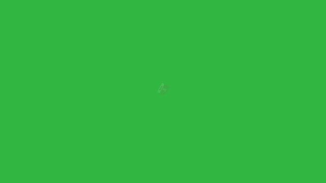 may 3 calendar icon animation on green screen background, World Press Freedom Day concept, 3d date reminder chroma key