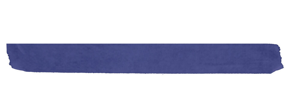 Vintage Style Navy Blue Tape Element for Digital Design