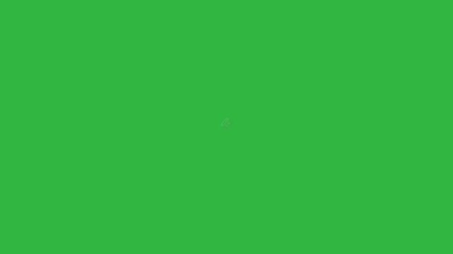 may 14 calendar icon animation on green screen background, 3d date reminder chroma key