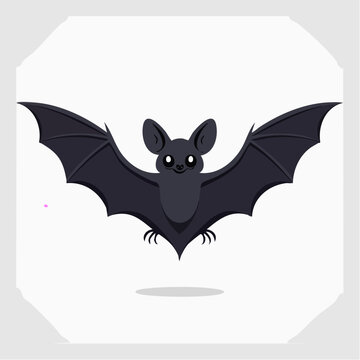 Cute Cartoon Bat Illustration