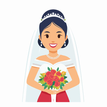 Bride Holding Bouquet