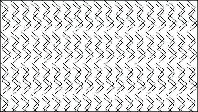 Abstract zigzag line pattern illustration, modern vector design with angular geometric rhythm and optical vibration effect