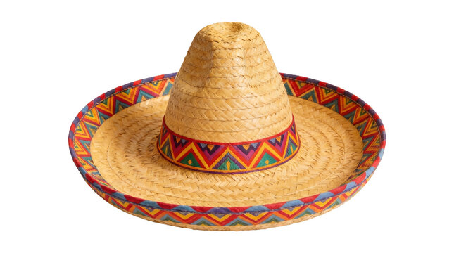 Traditional Mexican Sombrero Hat on transparent background PNG