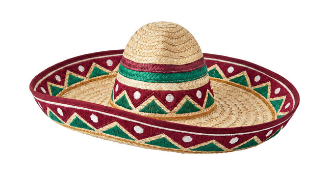 Traditional Mexican Sombrero Hat on transparent background PNG