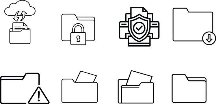 File organization and security icons