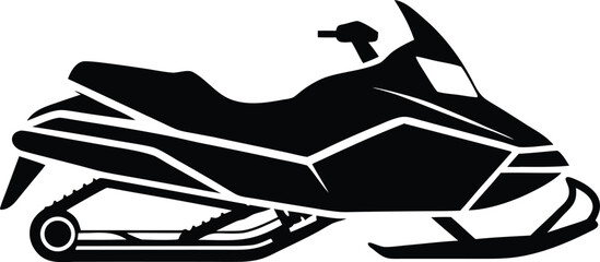 Snowmobile winter sport vehicle icon © Iconist