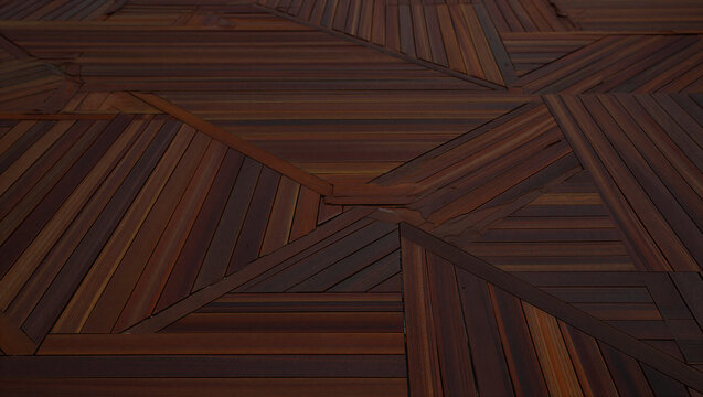 Abstract geometric dark brown wooden deck flooring pattern with flooring geometric abstract