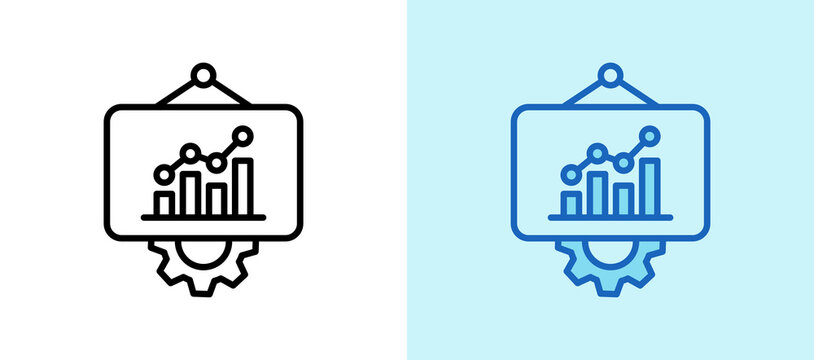 Business Strategy lineblue icon