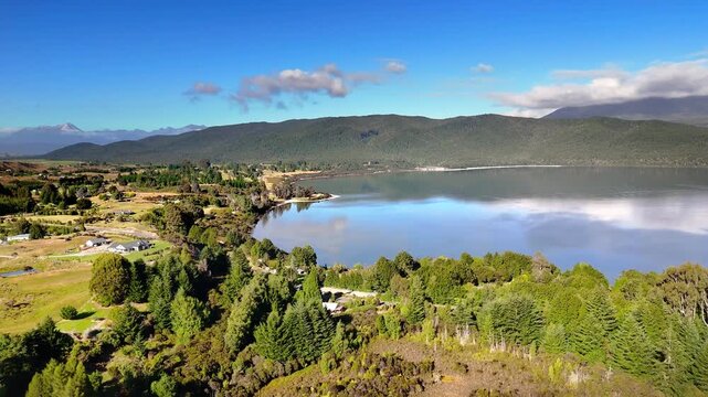 Ta Anau, Fjordland, New Zealand, Drone Footage