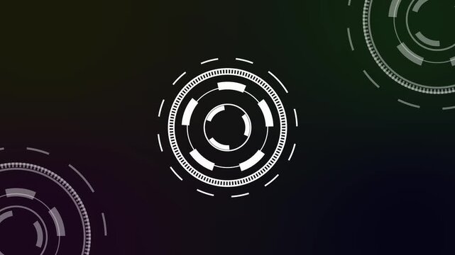 Futuristic HUD UI Circular Loading Interface Abstract Design