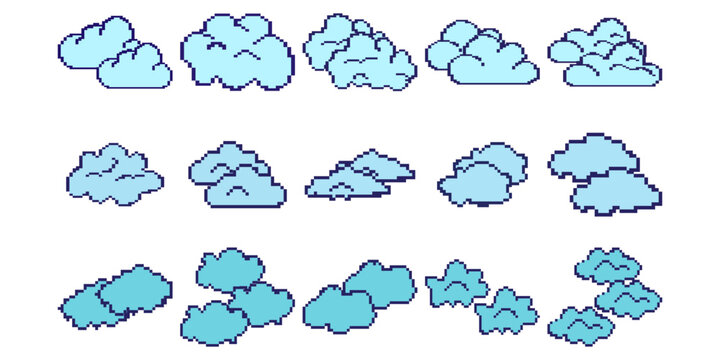 Pixelated Cloud Game Icon