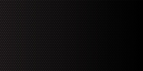 Grill mesh pattern with metal texture for speaker and micro hole background or seamless net by black grid and circle grate steel screen. © ahmad