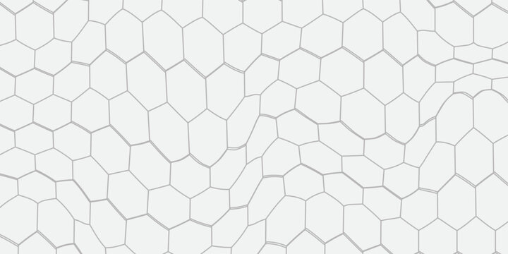 Latar belakang abstrak geometris dengan molekul segi enam, latar belakang teknologi, gaya sains, desain medis, kelompok titik, latar belakang poligonal, ilustrasi vektor.