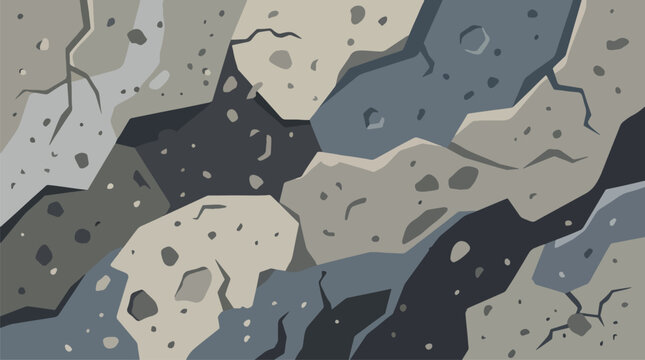 Panoramic close-up view of a textured gray concrete wall with rough industrial surface, detailed weathered cement background, urban building material for architectural design.