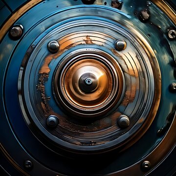Concentric metallic circular mechanical assemblage