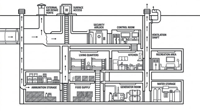 Detailed Floor Plan of a Factory